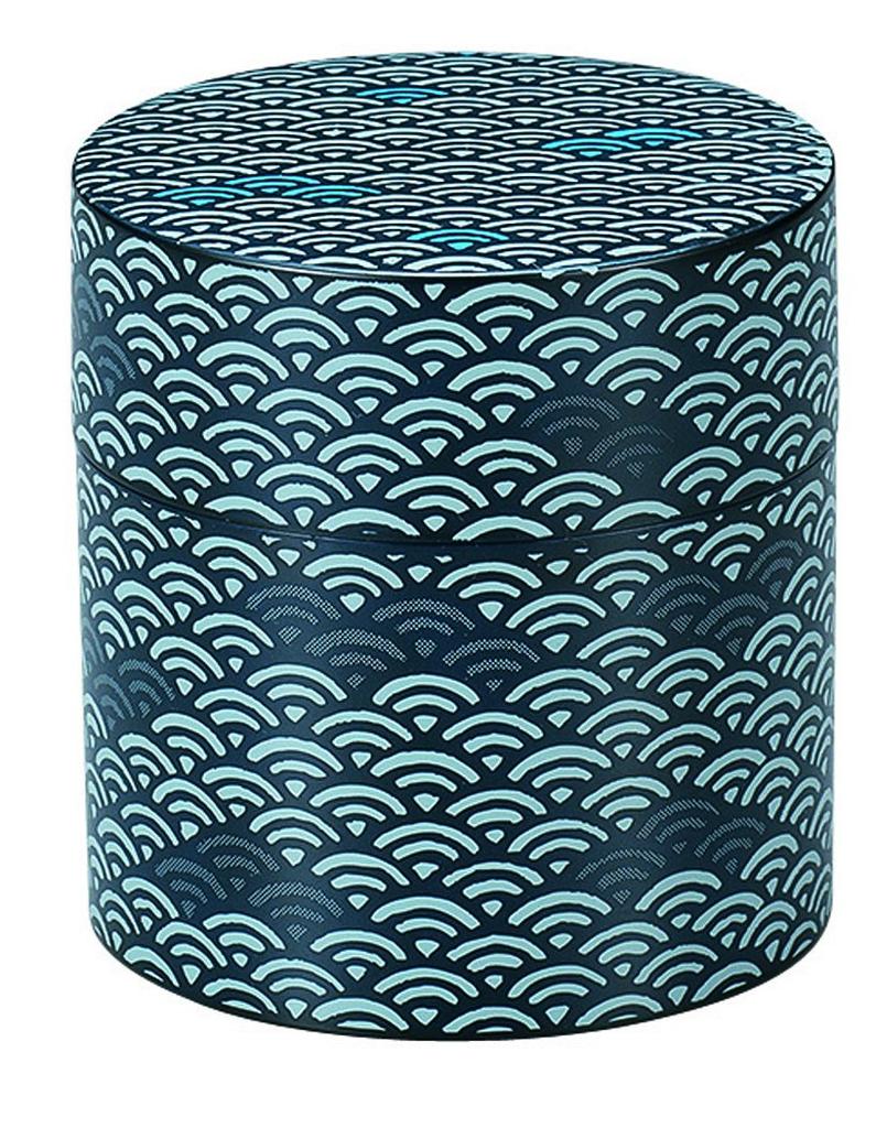 Tatsumiya Tea Seigaiha 36540 Caddy, Small, Pattern,