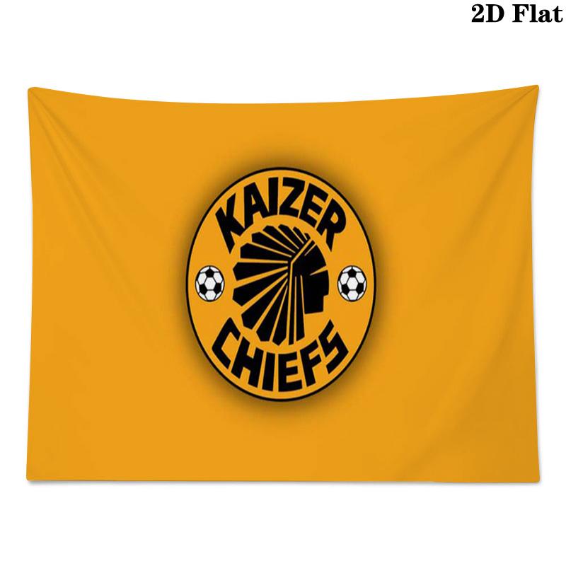 Kaizer Chiefs Wall Tapestry Aesthetic Wall Hanging Printed Fabric Blanket Decorative Tapestries for Bedroom Living Room Home Decor