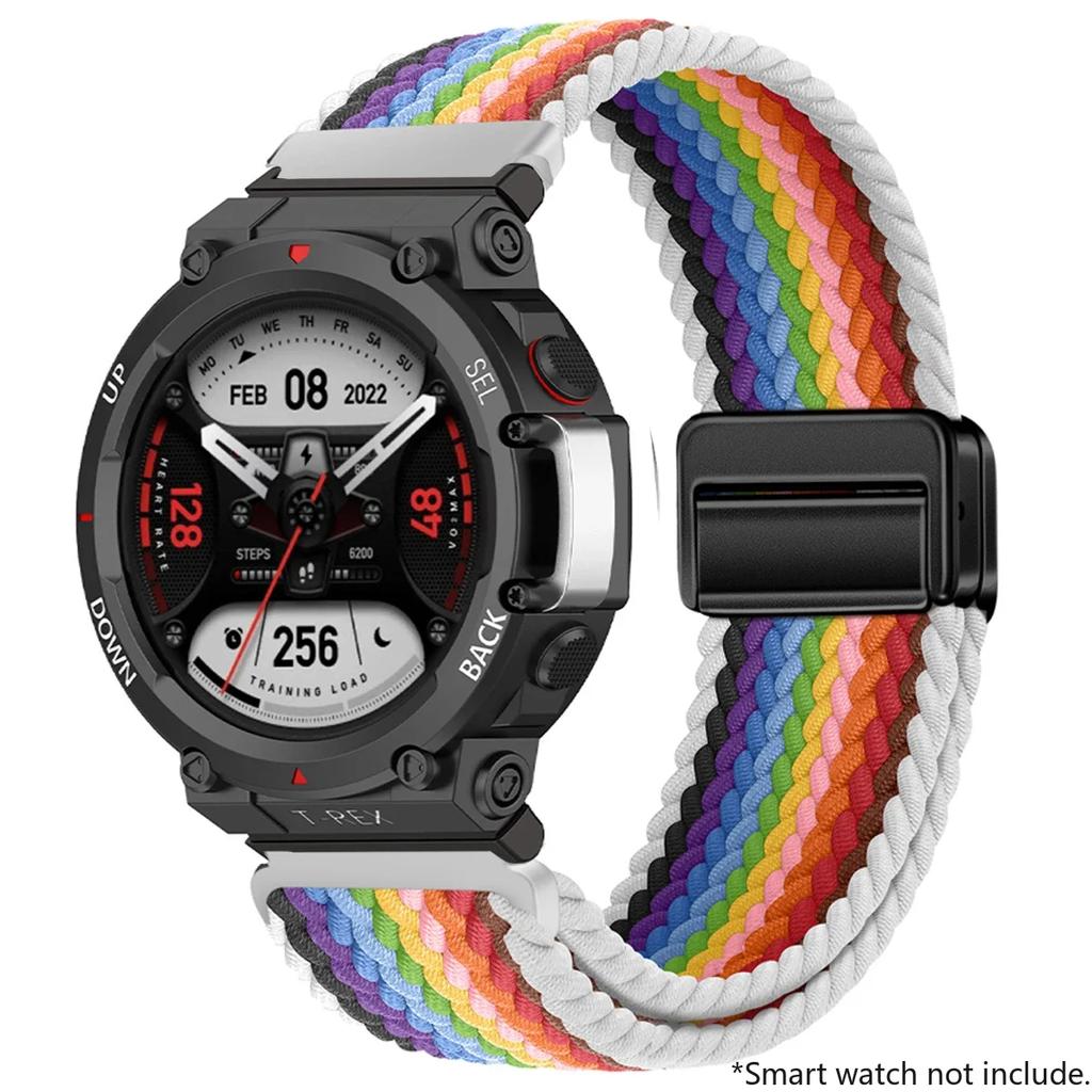 New Braided Loop Strap For Huami Amazfit T-Rex 2 3 Band Smart Watch Nylon Elastic Belts For Huami Amazfit T-Rex T RexPro Correa