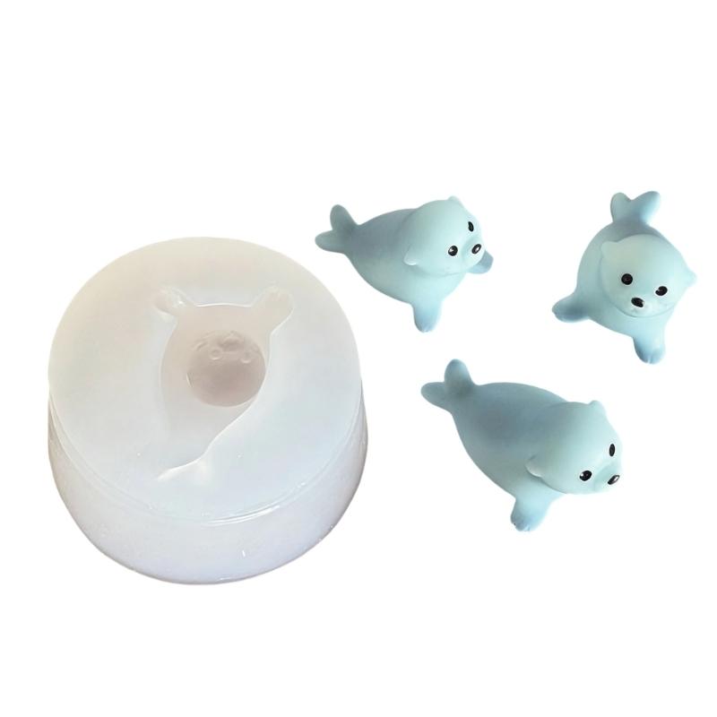 Food Safe Silicone Mini Seal Baking Mold with Easy Release Feature Ideal for Home Crafts and Candy Making