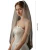 Elegant Single Layer Tulle Bridal Veil Rhinestones Comb Veil Wedding Veil for Wedding And Special Occasion