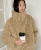 Injiactive Boucle Fur Coat Beige