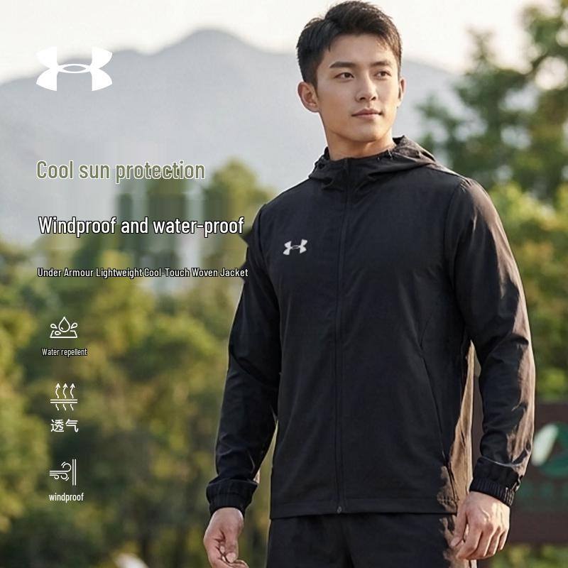 Мужская легкая куртка Under Armour с капюшоном для защиты от солнца и бега L
