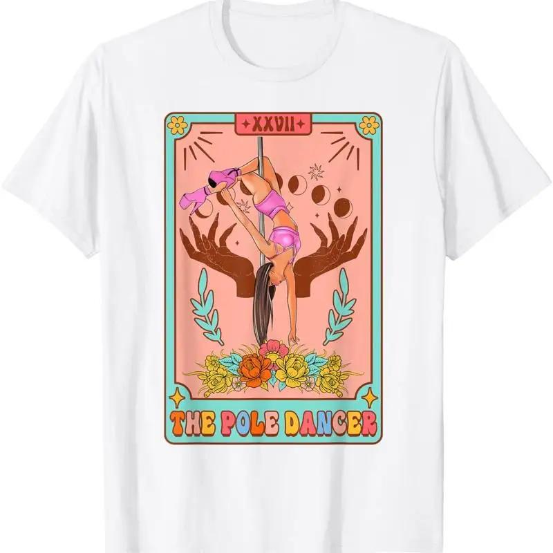 Funny Pole Dancer Dancing The Dance Tarot Card T Shirt S разноцветный