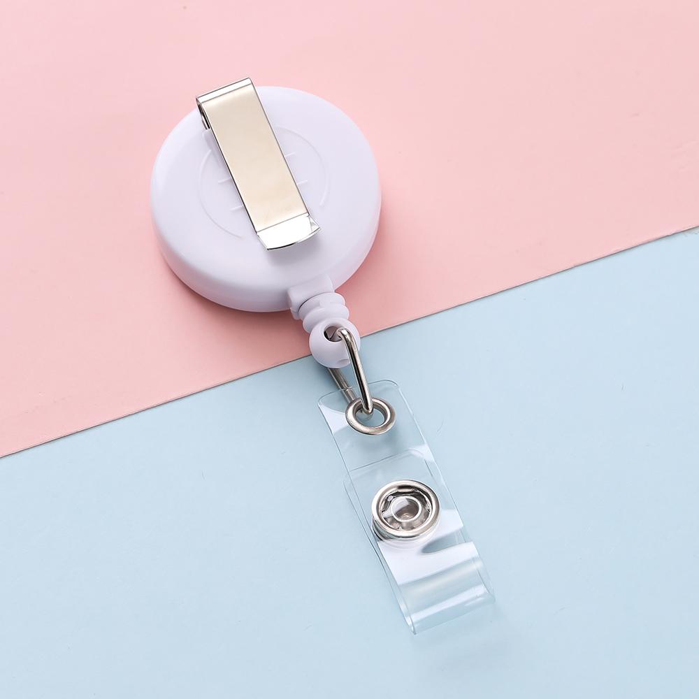 Retractable Steel Cord Pull Reel Keychains Spring Buckle Clasp Wire Rope Key Ring Recoil ID Card Holder Key Chain Multiple Tools