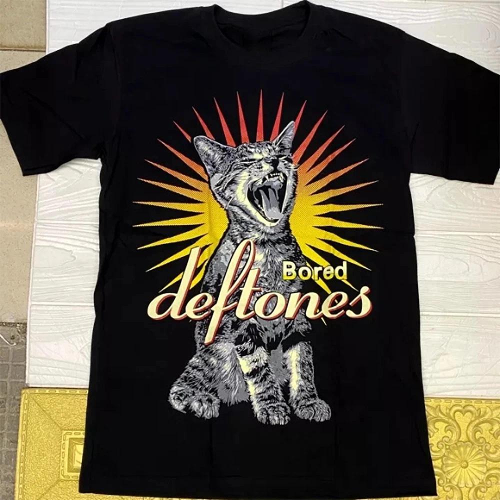 Deftones Bored Adrenaline 90-е Черная Унисекс Футболка Размер S-5XL L