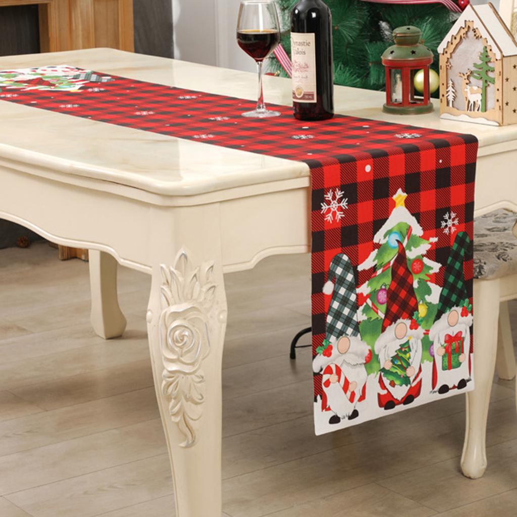 Christmas Table Runner 180cm 35cm Holiday Dining Table Decoration for Winter Parties