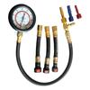 Fuel Pressure Tester Kit 0-100PSI 3-Size Adapters Fuel Pump Pressure Tester Multiple Connection Methods for Car Truck Motorcycle