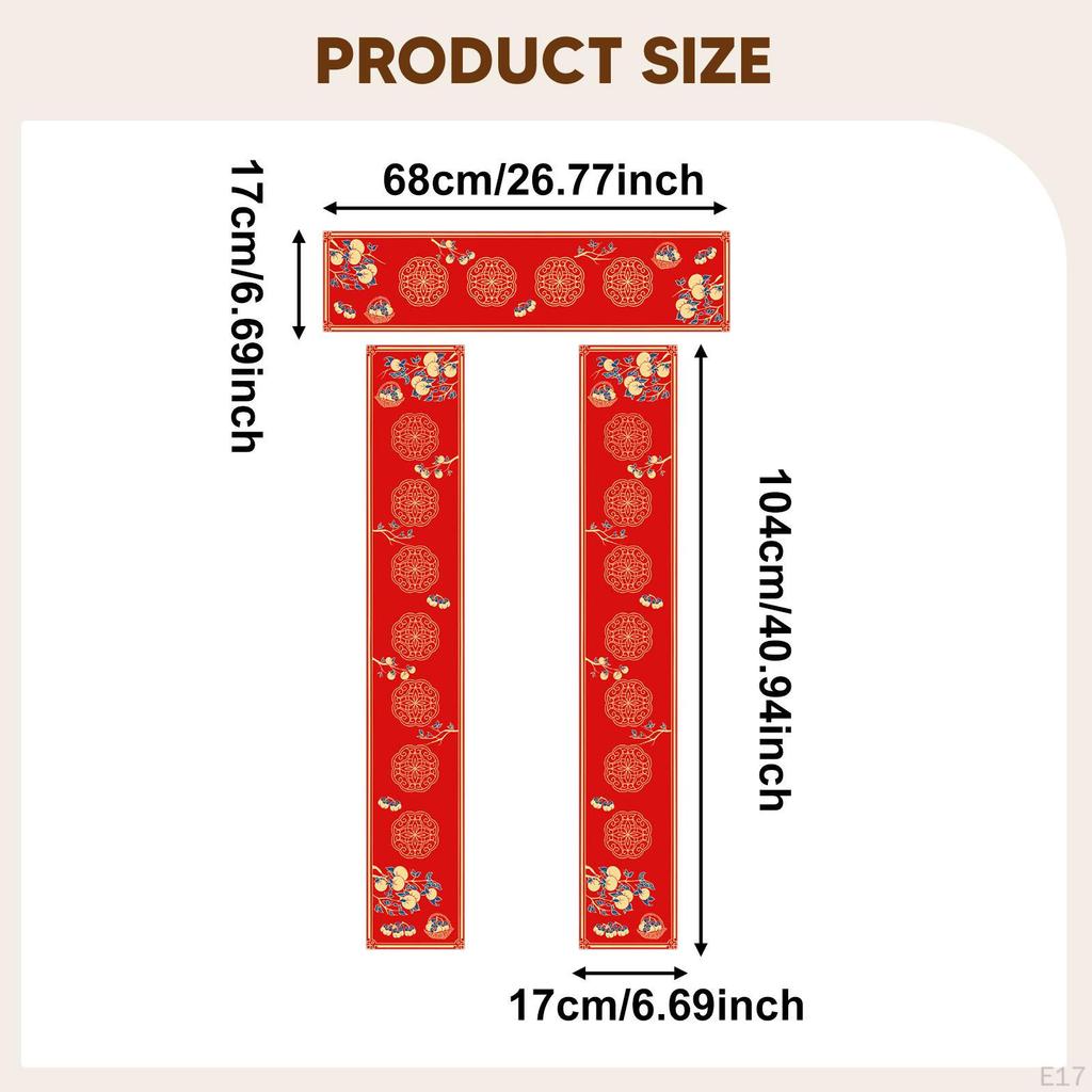 5 Sets Blank Couplet Paper Decor Chunlian Red Xuan for Store Restaurant Shop Office Home