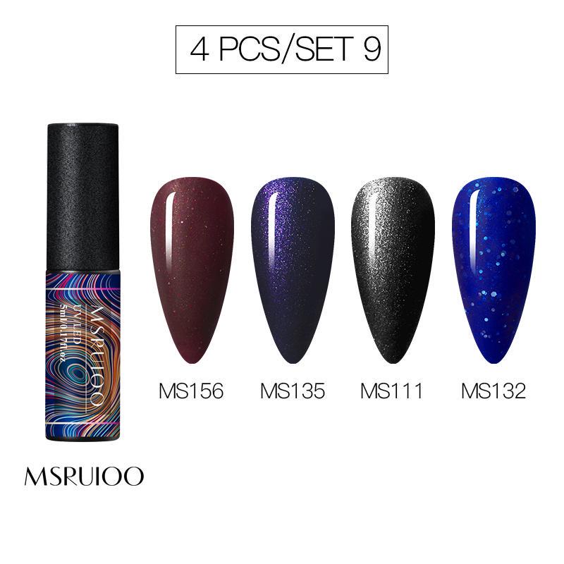 5ml DIY Pure Color Glitter UV Led Gel Polish Long Lasting Soak Off Lacquer Nail Decorations