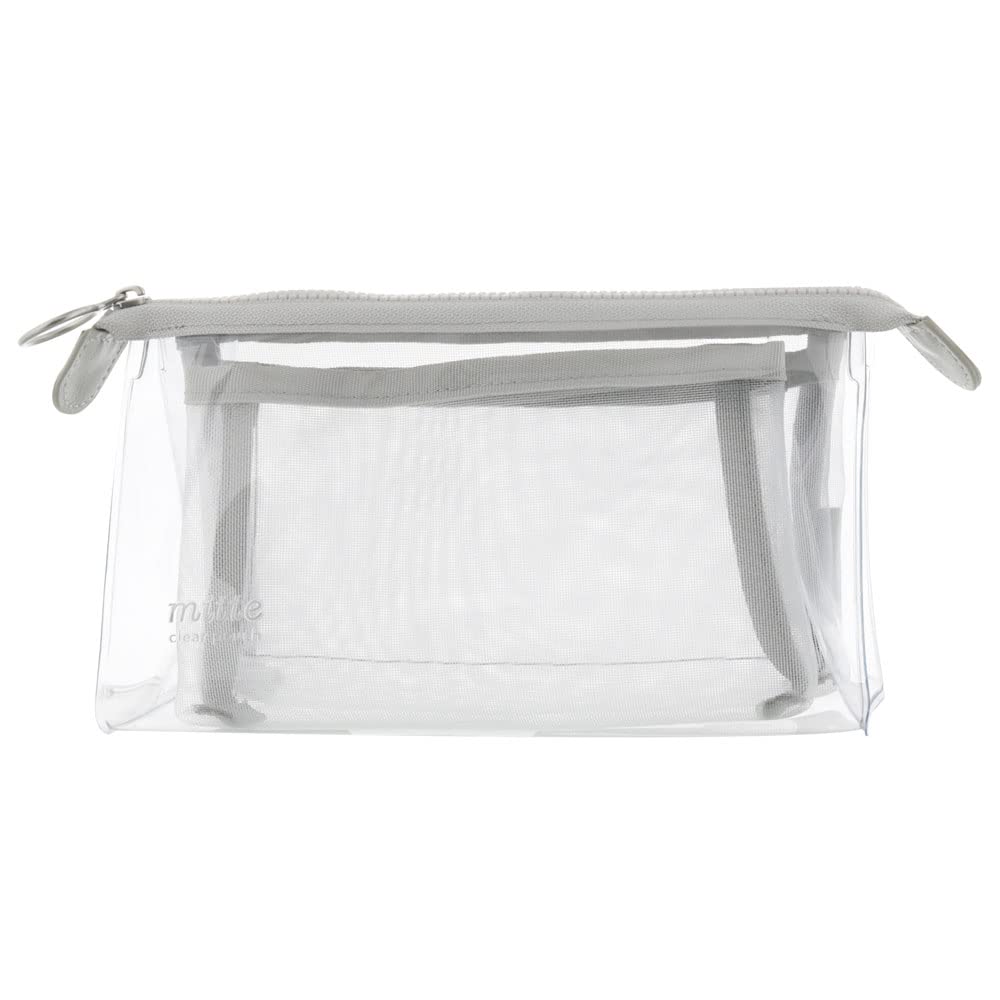 

Sunstar Stationery mitte Pencil Case Mesh Gusset Light Gray S2319055