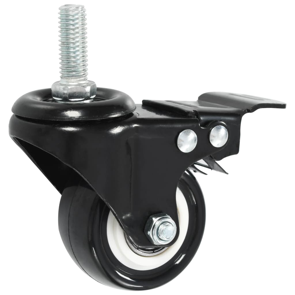 16 Piece Swivel Casters with Brakes 50 Mm