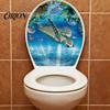 Waterproof Toilet Stickers Sea World Lid Stickers, Wall Sticker, Easy Removable Bathroom Peel & Stick Decal for Restroom Decor Creative Home