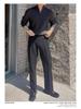 2023 Men's Trendy High Collar Zipper Pullover Sweater - Korean Style Winter Loose Fit
