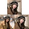 Contrasting Wool Handmade Color Striped Fisherman Hat Knitted Hat Fashion