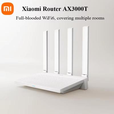 Xiaomi Router AX3000T 5G Doble Banda WiFi 6 Redes Multidispositivo Velocidad Inalámbrica 3000M Agregación Multi-Banda Ancha Router para Hogar Inteligente