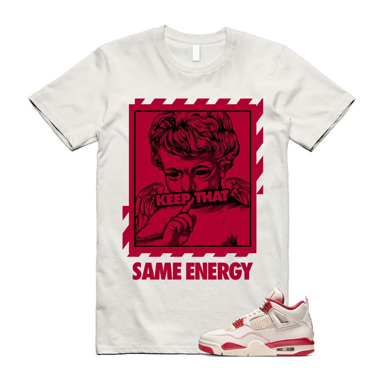 4 Valentine s Day Sierra Red Pale Ivory Tough T Shirt Match ENERGY 4XL