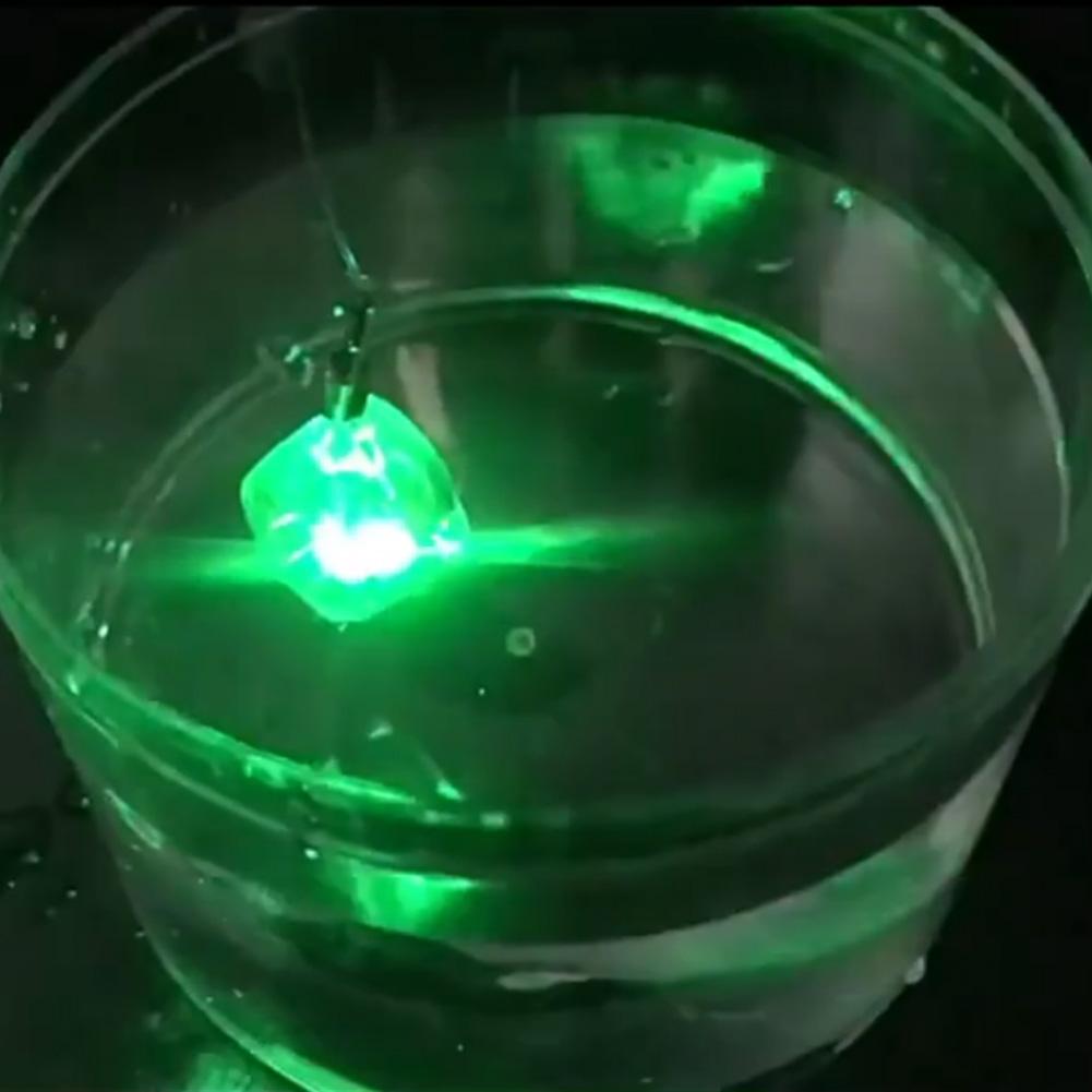Fishing Lure Lamp Eye Shape Fishing Luminous Lure Waterproof Sensing Deep Drop for Seawater Freshwater for Underwater