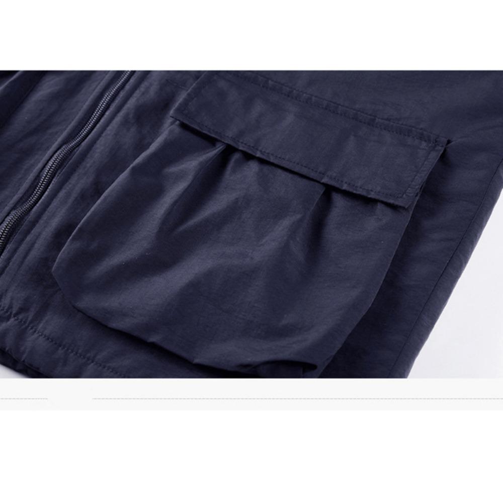 Vinter Herr Utomhus Vindtät Kappa Fleece Varm Jacka Herr Avtagbar Huva Vattentät Vandring Fiskejacka Kappa Herrkläder