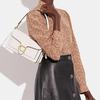 Coach Tabby 26 Flap Closure Pebble Leather Handbag Women Handbag White CH857-B4HA