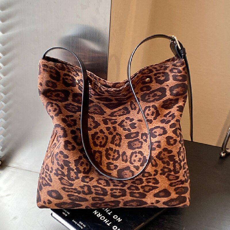 

Новые женские сумки модная текстура с леопардовым принтом универсальная сумка через плечо модная большая вместимость для поездок на работу сумка-мессенджер коричневый