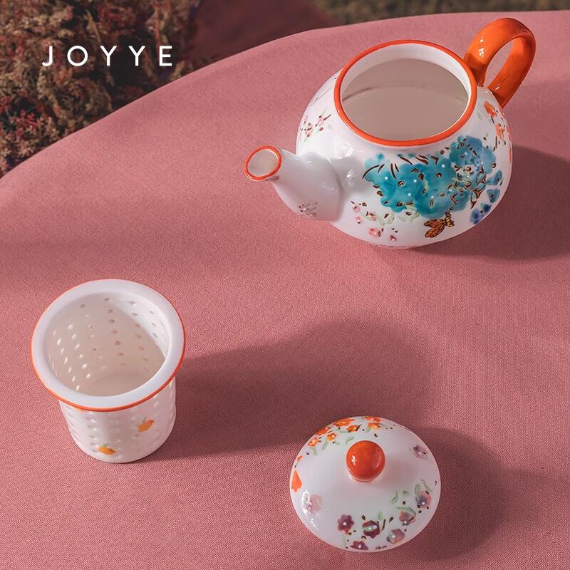 JOYYE Garden Hand-painted Ceramic Travel Tea Set