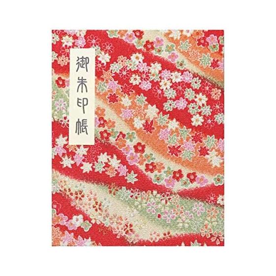 Goshuin book, 60 pages, book type, vinyl cover included, Hotokudo original bookmark included, crepe, red