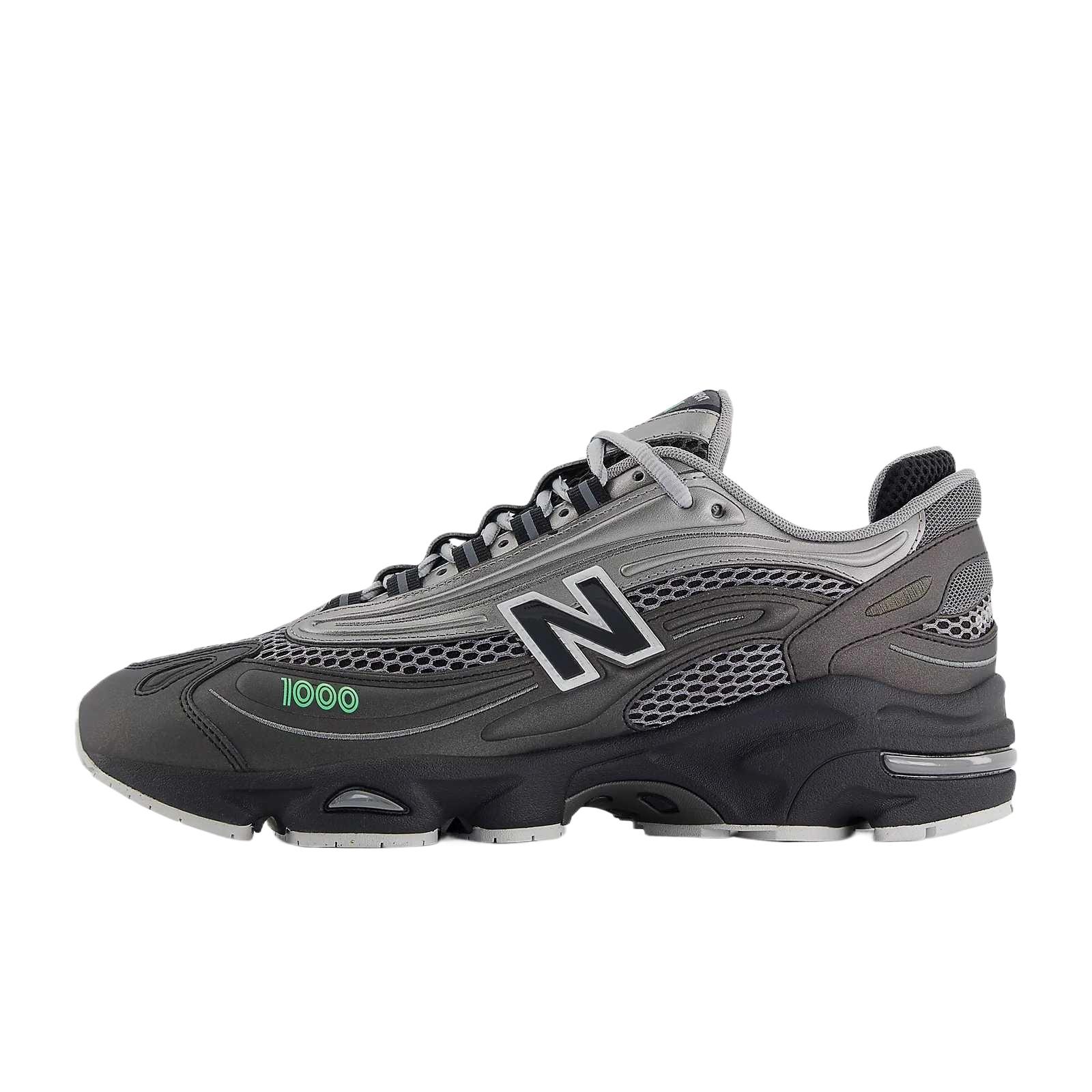 New Balance 1000 Black Dark Silver Metallic Lime Leaf Men s M1000T EU 42