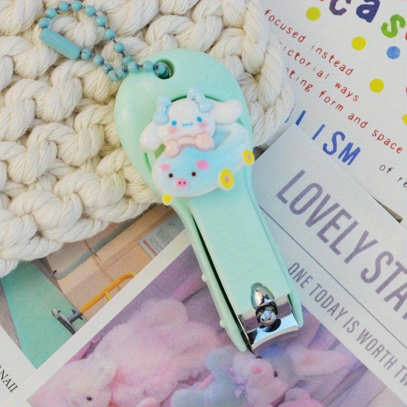 Sanrio Nail Clipper Set - Portable Foldable Nail Scissors with Anti-Splash Design for Home Use