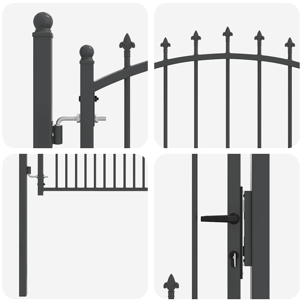 Ornamental Garden Gate EMMEN 125 X 100 Cm