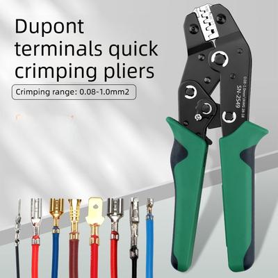 SN-2549 Ratchet Crimping Tool AWG28-18 for Dupont SM2.54 PH2.0 VH3.96 JST Terminals Crimper for Automotive Motorcycle Wiring DIY