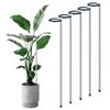5Pcs Extendable Plant Support Stakes Aluminum Alloy Plant Stem Holder Adjustable Tomato Stakes with Ties for Amaryllis Monstera Vegetables
