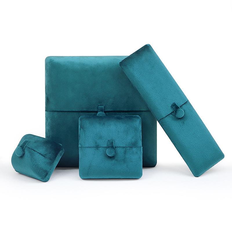 Luxury Velvet Double-Opening Jewelry Storage Box for Rings, Pendants, Bracelets, and Necklaces