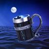 Nordic Viking Rune Mug Tankard Stainless Steel Wooden Resin 3D Norse Decor Coffee Cool Gothic Beer Tankard Stein Cup Mugs 600ml