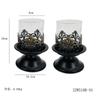 Vintage Iron Candle Holder Aromatherapy Cup Candlestick for Candlelight Dinner Home Decor And Shooting Props