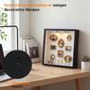 Mini Museum Photo Album Mini DIY Museum Silhouette Box Stylish Creative Memory Display Kit with Miniature Statue and Gold Frame