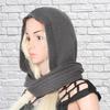 Hooded Scarf Thick Warm Woolen Women Hooded Scarf for Winter