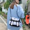 Y2K Cute Girl Lolita Bow Rabbit Shoulder Bag Women Star Moon Canvas Crossbody Bags Korean Kawaii Satchel Bag Sweet Messenger Bag