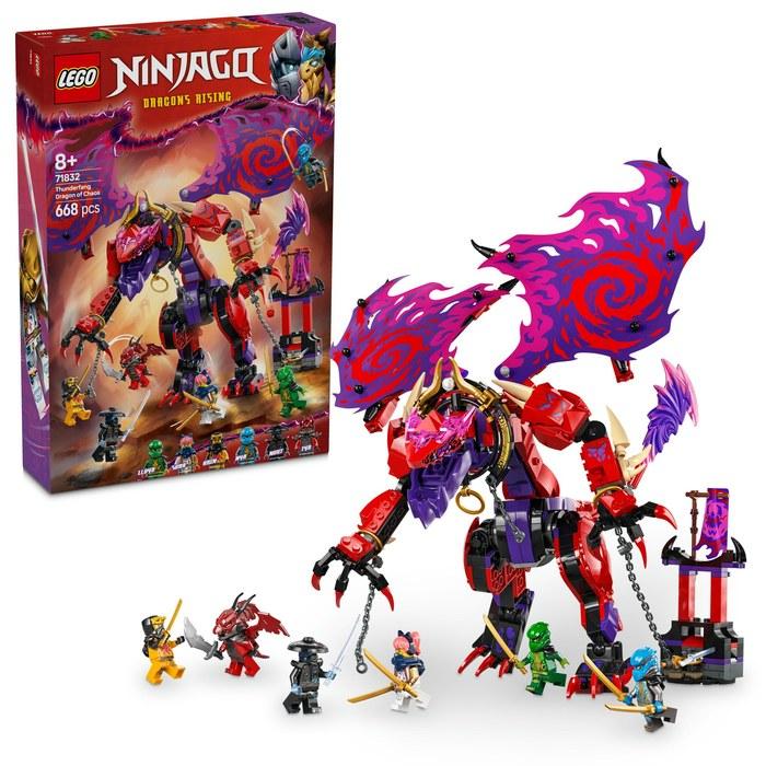 LEGO Ninjago Chaos Dragon: Thunderfang 71832 (Multicolor, 9.4 inch)