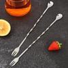 Stainless Steel Long Handle Bar Spoon for Cocktails, Milk Tea, and Coffee Mixing