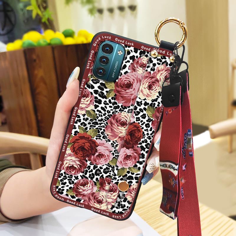 Phone Holder Silicone Phone Case For Nokia G11/G21 Protective Ring Fashion Soft Case Back Cover Durable Shockproof