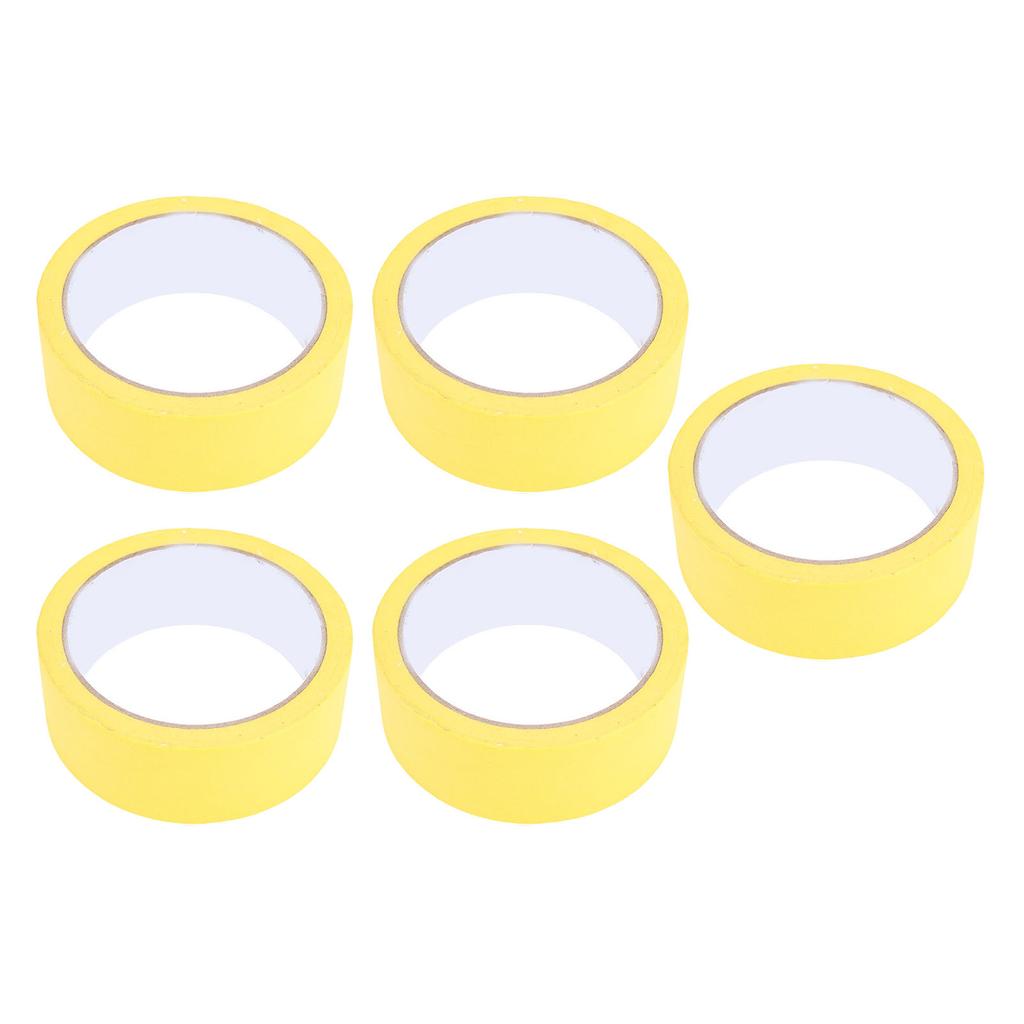 5 Pcs Masking Tape 35mmx20m Easy Tearing Water Proof Writable Painters Tape for Wall Auto House Painting