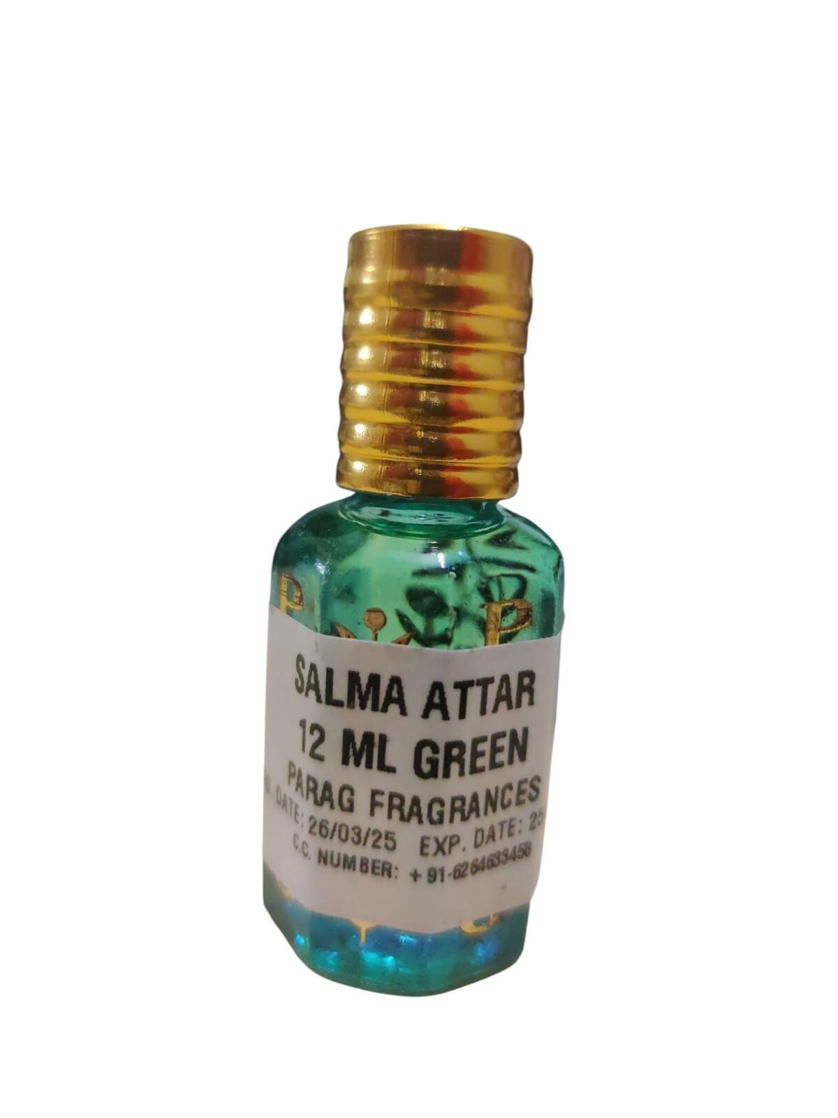 

@ Parag Fragrances Salma Attar Green Long Lasting 12ml F092 Zr-2440-60%Off