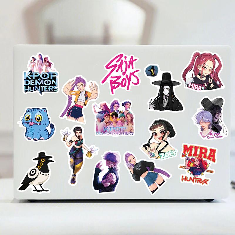 50 ks Anime Kpop Samolepky Lovci démonů Samolepky Lovci démonů DIY Scrapbooking Telefon Zavazadla Skateboard Vodotěsná Nálepka