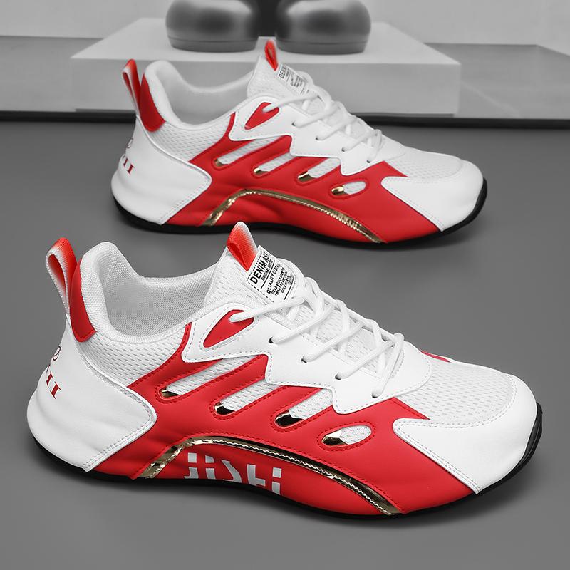 

Роскошные мужские кроссовки из высококачественной кожи, повседневная обувь для мужчин, модная универсальная спортивная обувь, удобная мужская обувь для бега на платформе 39