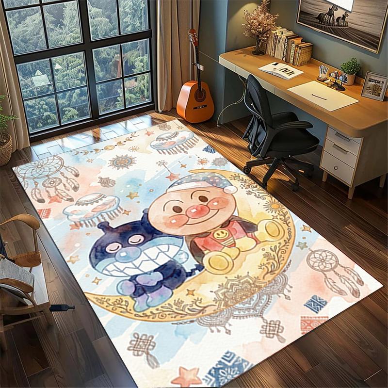 Washable Bread Superman Floor Mat Large Area Non Slip Rug Carpet Gamer Room Bedroom Decor