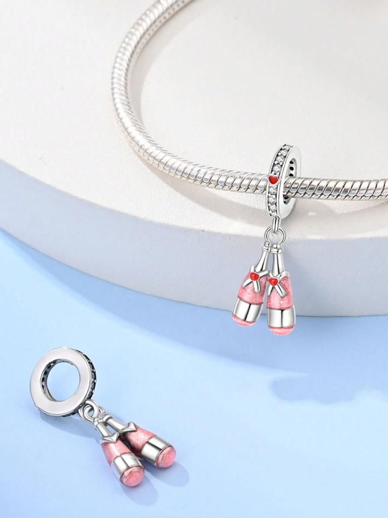 Charms Plata Pumpkin Beer Bottle Ice Cream Cup Beads Copper Plated Fit Charms Original Bracelet For Jewelry Making Diy Charm