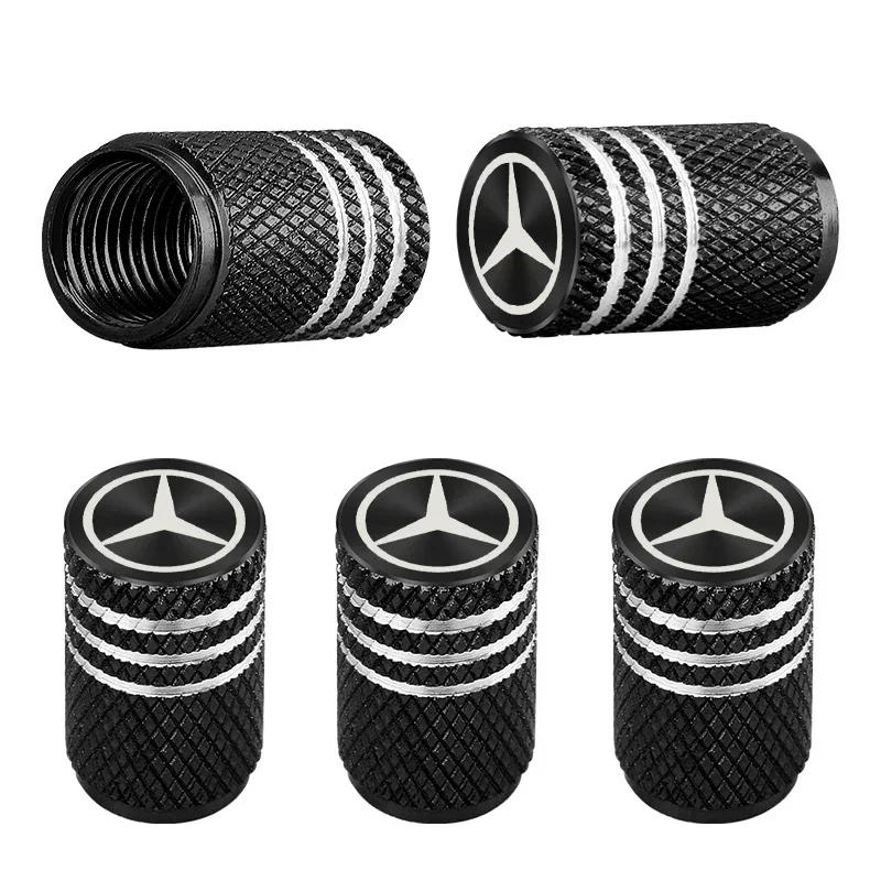 

For Mercedes Benz 5pcs Car Valve Caps Tire Wheel Stem Air Valve Caps For Mercedes Benz W203 W204 W205 W210 W211 W212 W221 W222 C чёрный