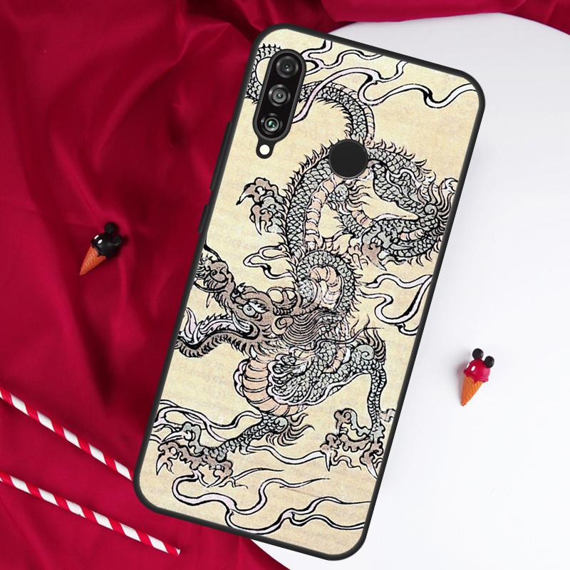 Chinese Dragon For Huawei Nova 7i 8i 11i 12i 12s 10 9 SE Y90 Y60 Y70 Y72 Y61 Y91 P60 Pro P30 P40 Lite Case