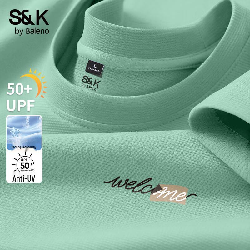 

Baleno Men s S&K Series Ice Feel Short Sleeve T-Shirt 3XL